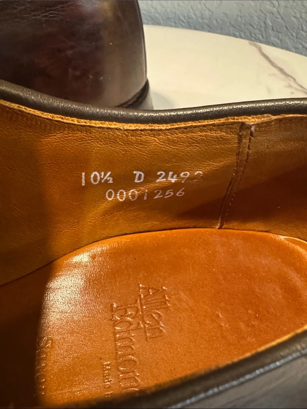 Allen Edmonds Saxon 10.5D 2492 Dark Brown Dress Shoes